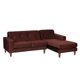 thumbnail image 2 of Sofa Chaiselong Der Salerno 3 Cuerpos Lado Derecho Tela Velvet Chocolate, 2 of 4