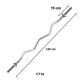 thumbnail image 3 of Barra Z Preolímpica 120 cm Cromada Con 15 kg En Discos PVC, 3 of 3