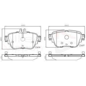 Pastillas Freno Para Auto Allied Nippon Adb02366