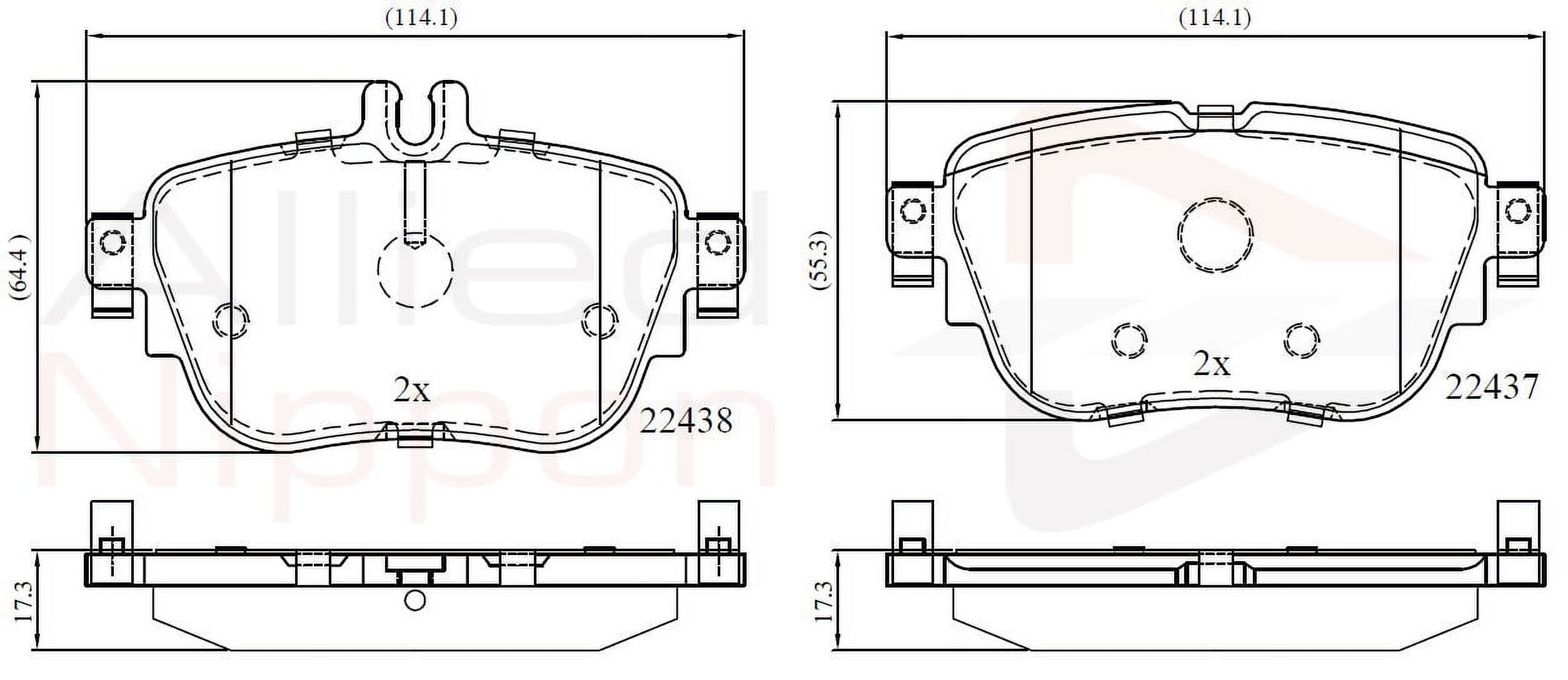 Pastillas Freno Para Auto Allied Nippon Adb02366