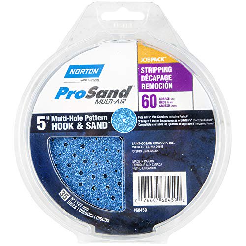 Disco de lijado Norton ProSand Multi-Air, 5 pulgadas, 60 G, 50 unidades