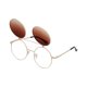 thumbnail image 1 of Gafas de sol retro J&L con bisagra plegable dorado ámbar, 1 of 6