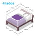 thumbnail image 2 of 4 Barandas Para Cama 1.5 Plaza 105x105x190x190 cm Gris Altura colchón hasta 27 cm, 2 of 11