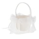thumbnail image 1 of Beige Satin Flower Muchacha Cesta Grande Arco De Tul Fiesta De Boda Suministros, 1 of 3