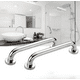 thumbnail image 2 of 2 Manillas Barra Recta Seguridad Baño Ducha Pasamanos Bañera Color Plateado, 2 of 3