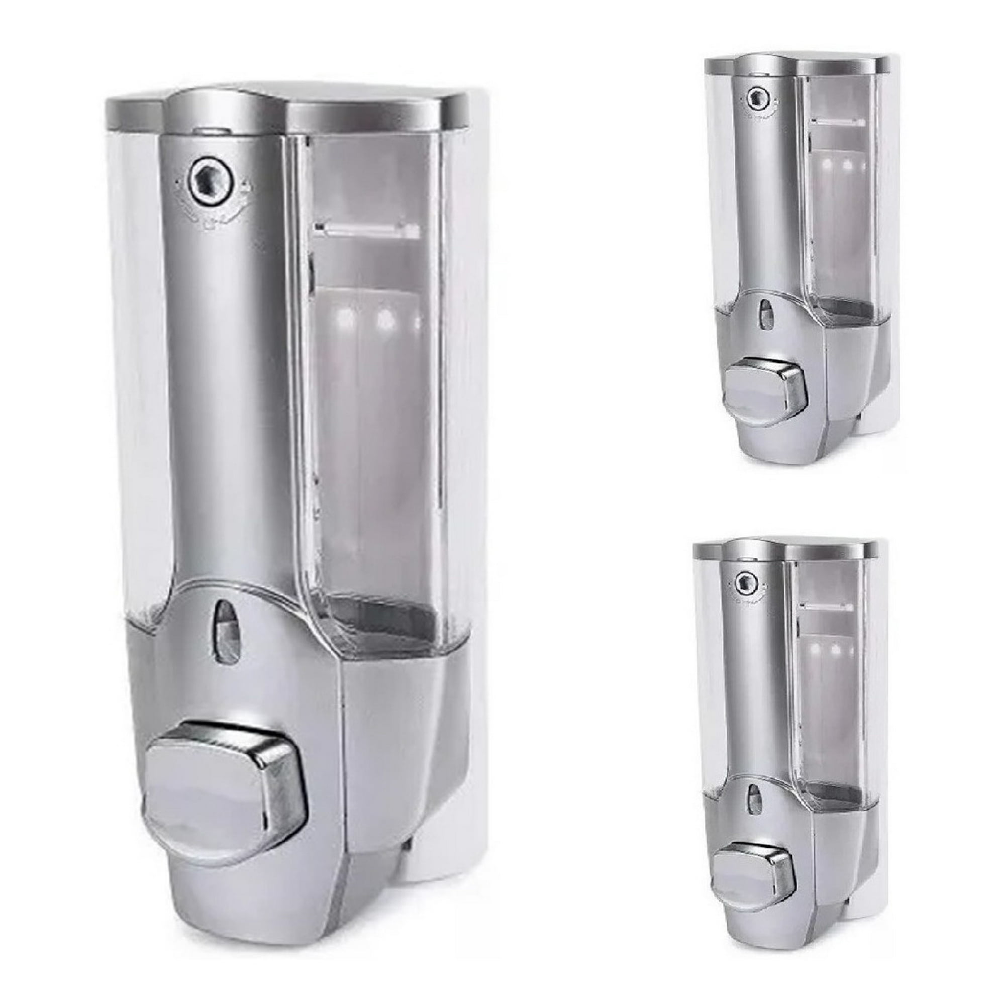 Genérico - Pack 3 Dispensador De Jabón Liquido, Alcohol Gel, Shampoo