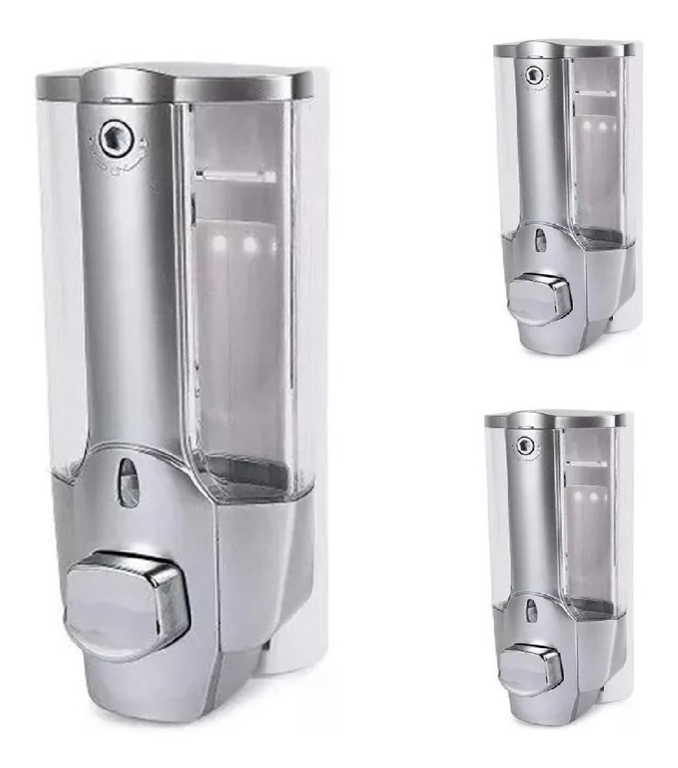 Genérico - Pack 3 Dispensador De Jabón Liquido, Alcohol Gel, Shampoo