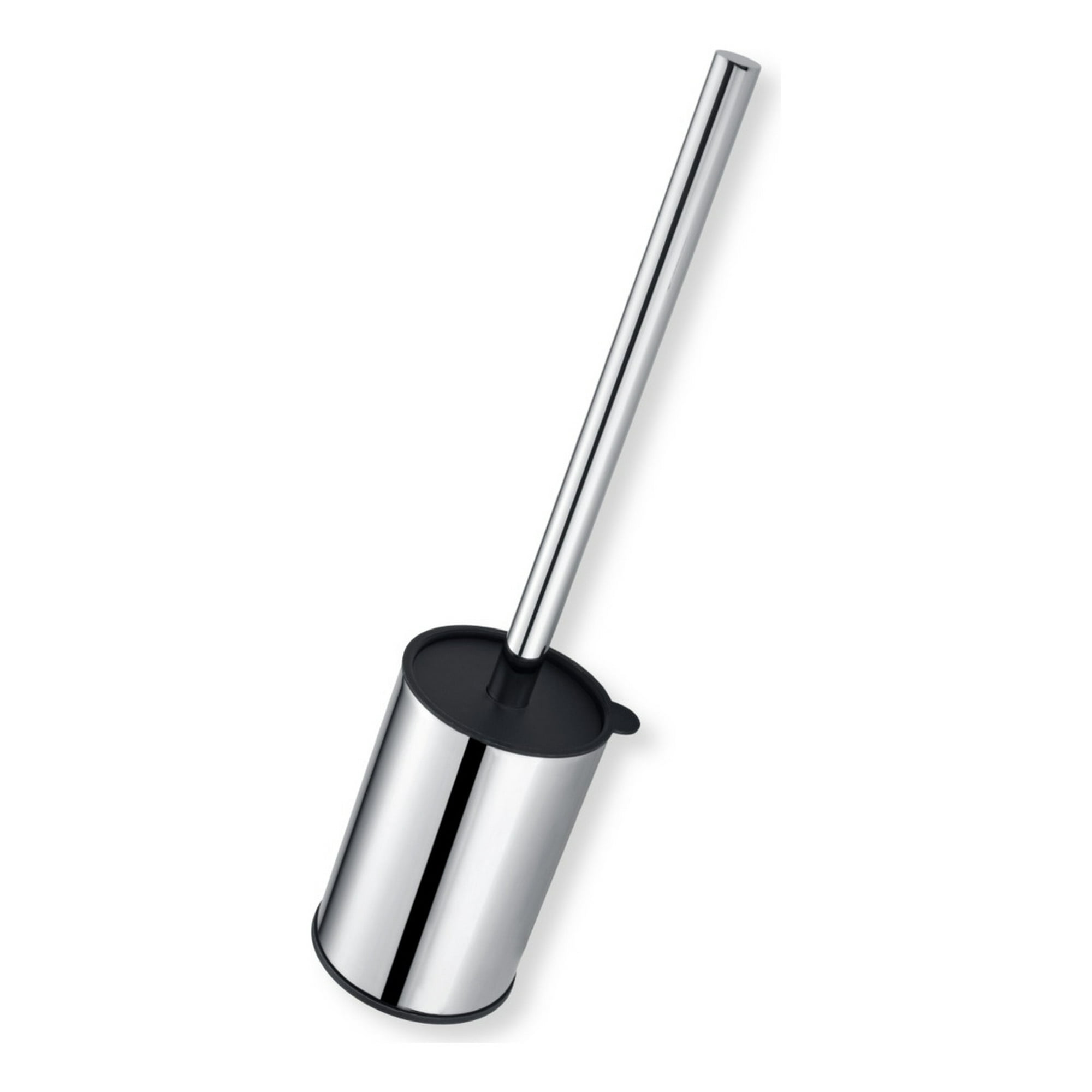 Genérico - Escobilla Inodoro Redondo Cromado Acero Inoxidable Baño