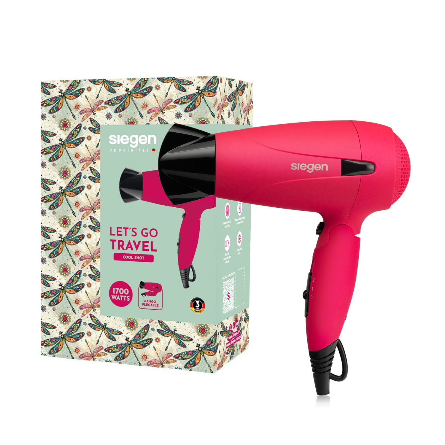 Secador Let`s Go Travel Siegen Sg-3012c59
