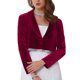 thumbnail image 1 of INSPIRE CHIC Bolero de Terciopelo para Vestidos de Noche de Mujer con Manga Larga y Adorno Brillante para Bodas Elegante Cóctel M Burdeos, 1 of 6
