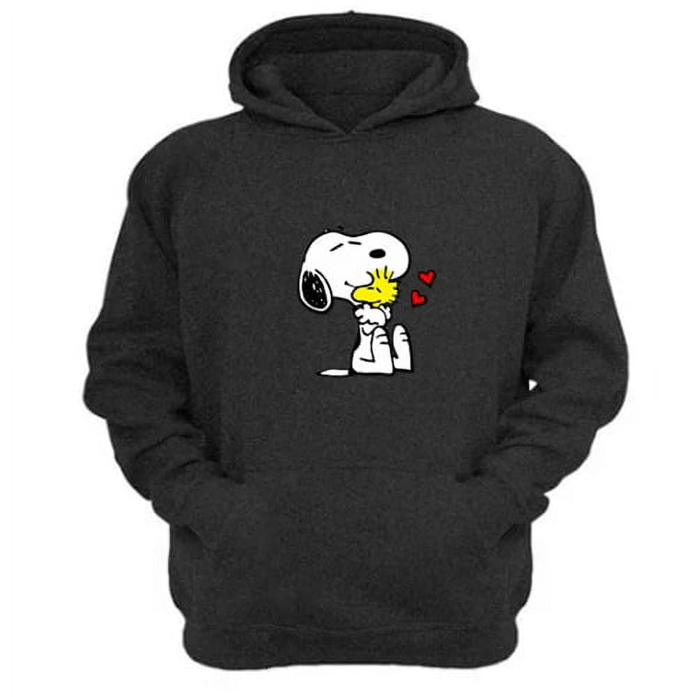 Genérico - Polerón Canguro Snoopy Gris Oscuro Talla L Unisex