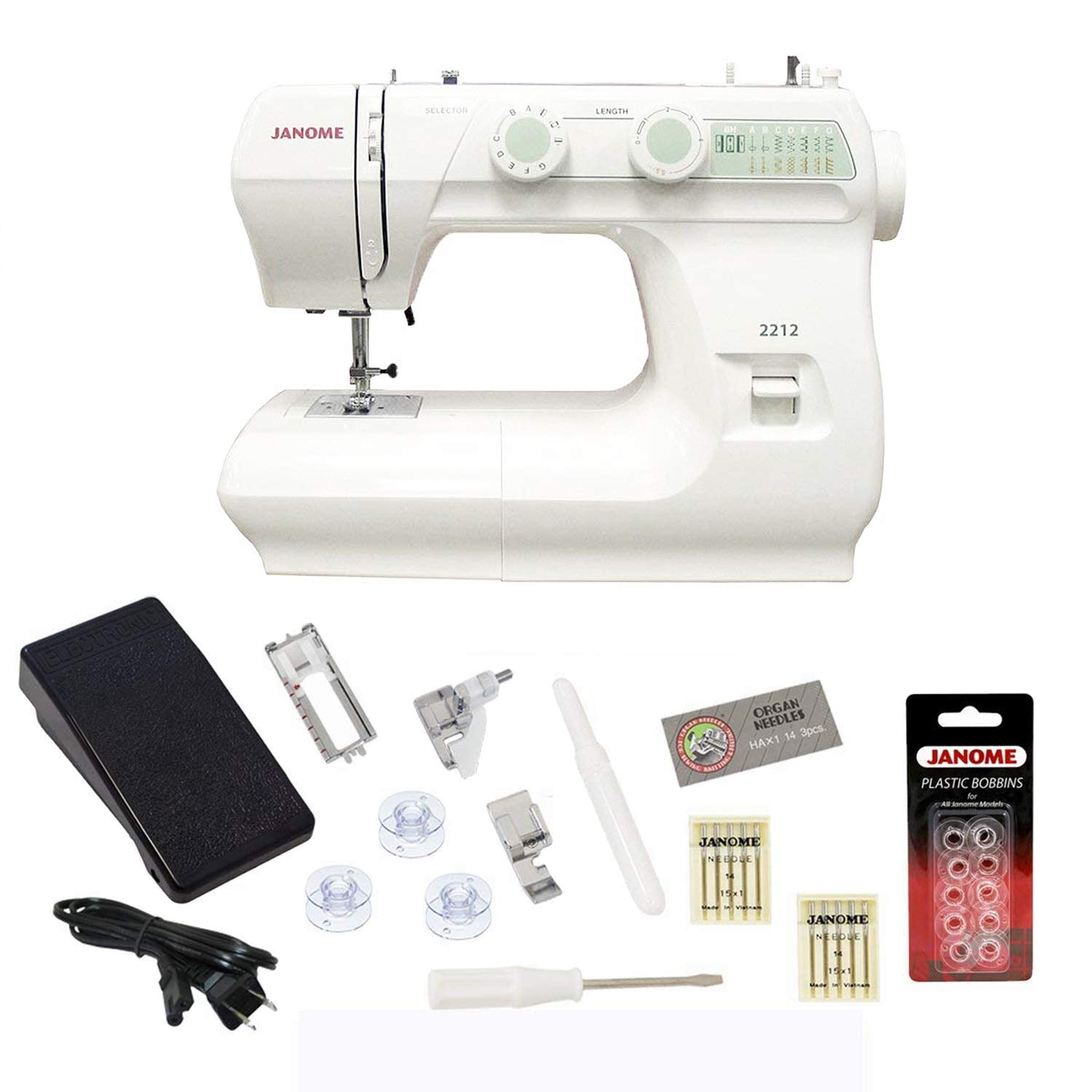 Máquina De Coser Janome 2212 12 Puntadas Con Bonificación Exclusiva