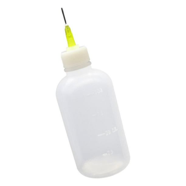 2 uds aplicador de botella de pegamento de punta de de plástico pintura desmontable pegado pequeño cuentagotas de precisión Mini embudo