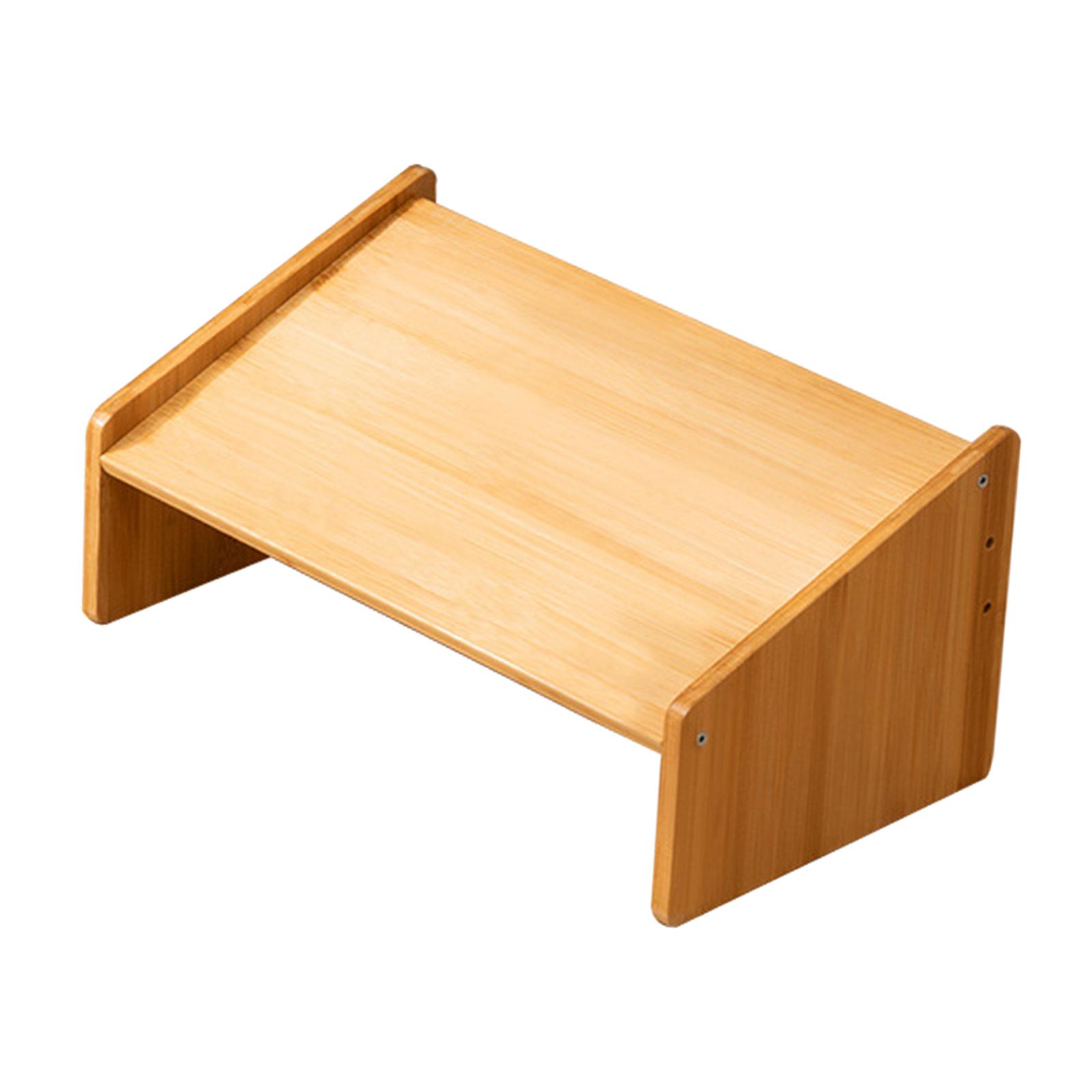 Bothyi - Reposapiés Debajo Del Escritorio La Altura Ajustable Mejora La Postura Marrón Claro Alto