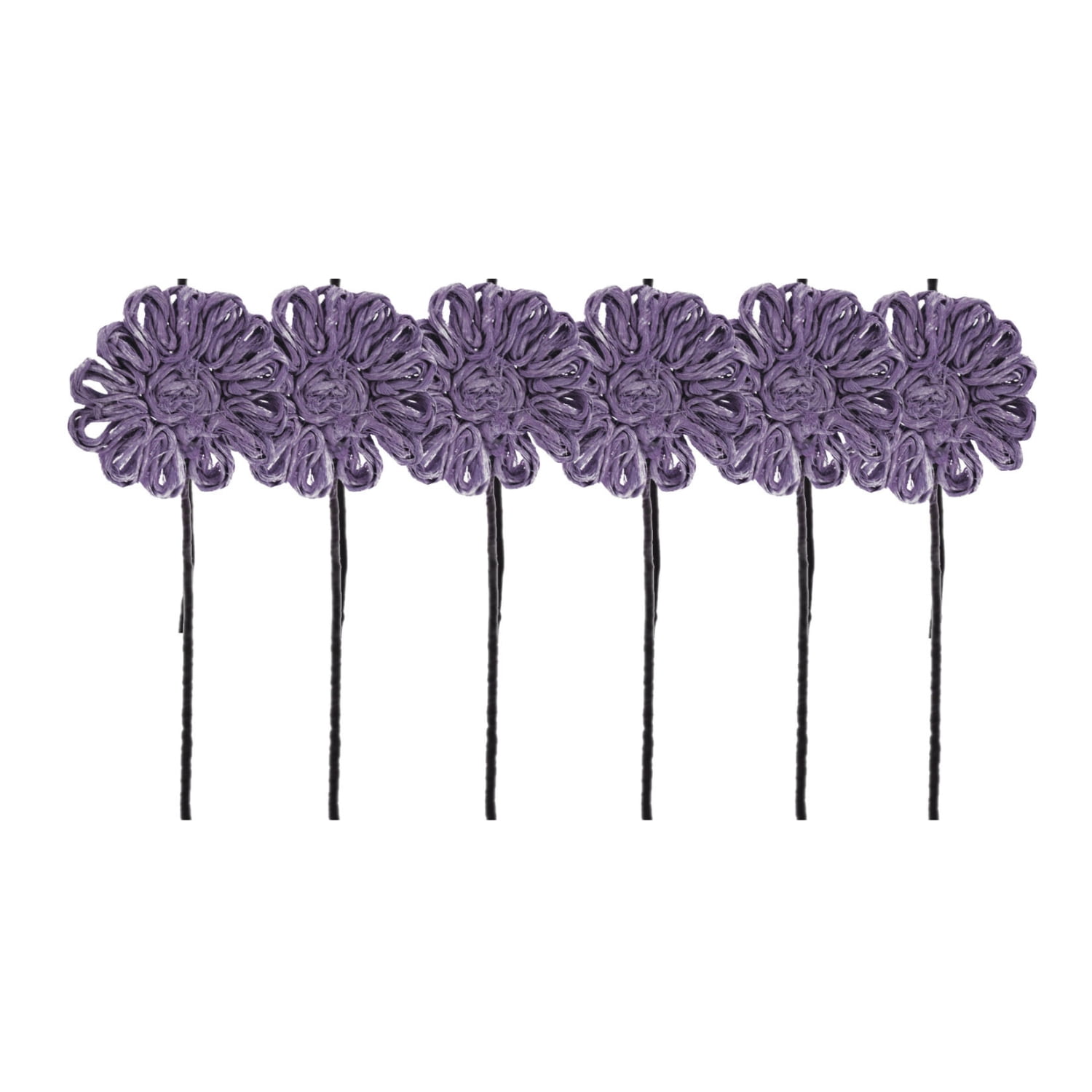 Homeessentials - Flor Yute Lila 25 Cm Pack 6 Un.