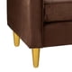 thumbnail image 4 of Sofa New Retro 3 Cuerpos Felpa 01 Chocolate, 4 of 5