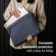 thumbnail image 2 of Funda compacta Woolenex para portátil MacBook Heather Navy de 14 pulgadas, 2 of 8