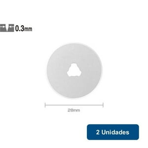 Olfa - Repuesto Cuchillo Rotativo Rb28-2 28Mm 2Un.
