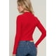 thumbnail image 5 of top Largo de Punto Acanalado con Cuello Alto y Aberturas Laterales, 5 of 5