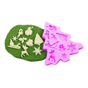 Genérico - Molde De Silicona Molde Arbol Navidad Molde Fondant Variado