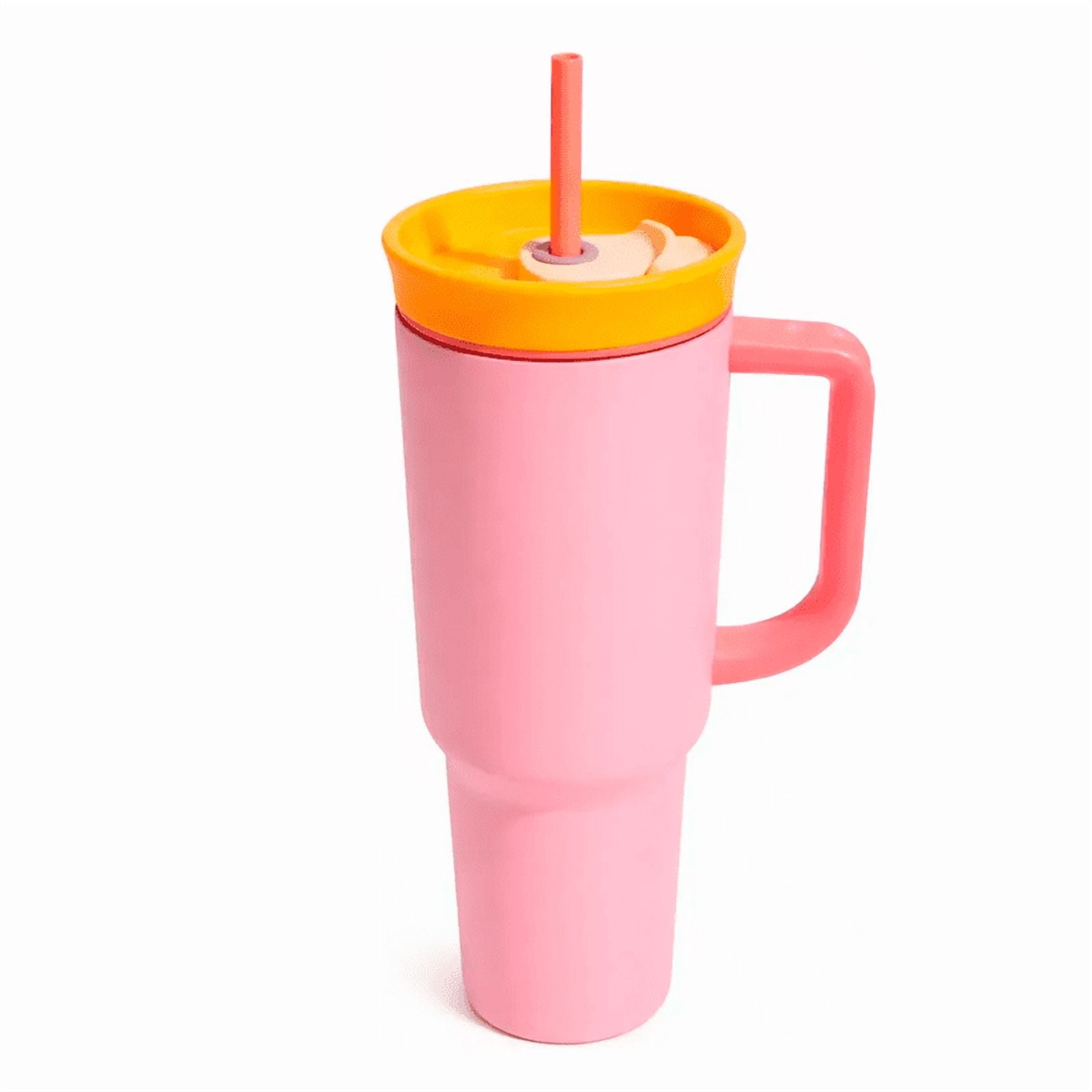 Wakeshome - Vaso Termico Con Bombilla 1200 Ml Acero Inoxidable Antiderrame Tipo Stanley