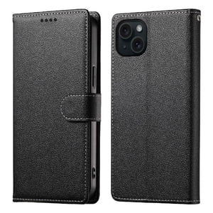 Foxdock - Funda Para Iphone 15 Plus – Cuero Premium, 3 Ranuras Para Tarjetas, Protección Contra Impactos