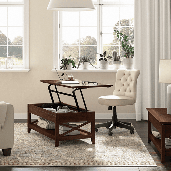 Mesa de Centro Elevable Dark Brown