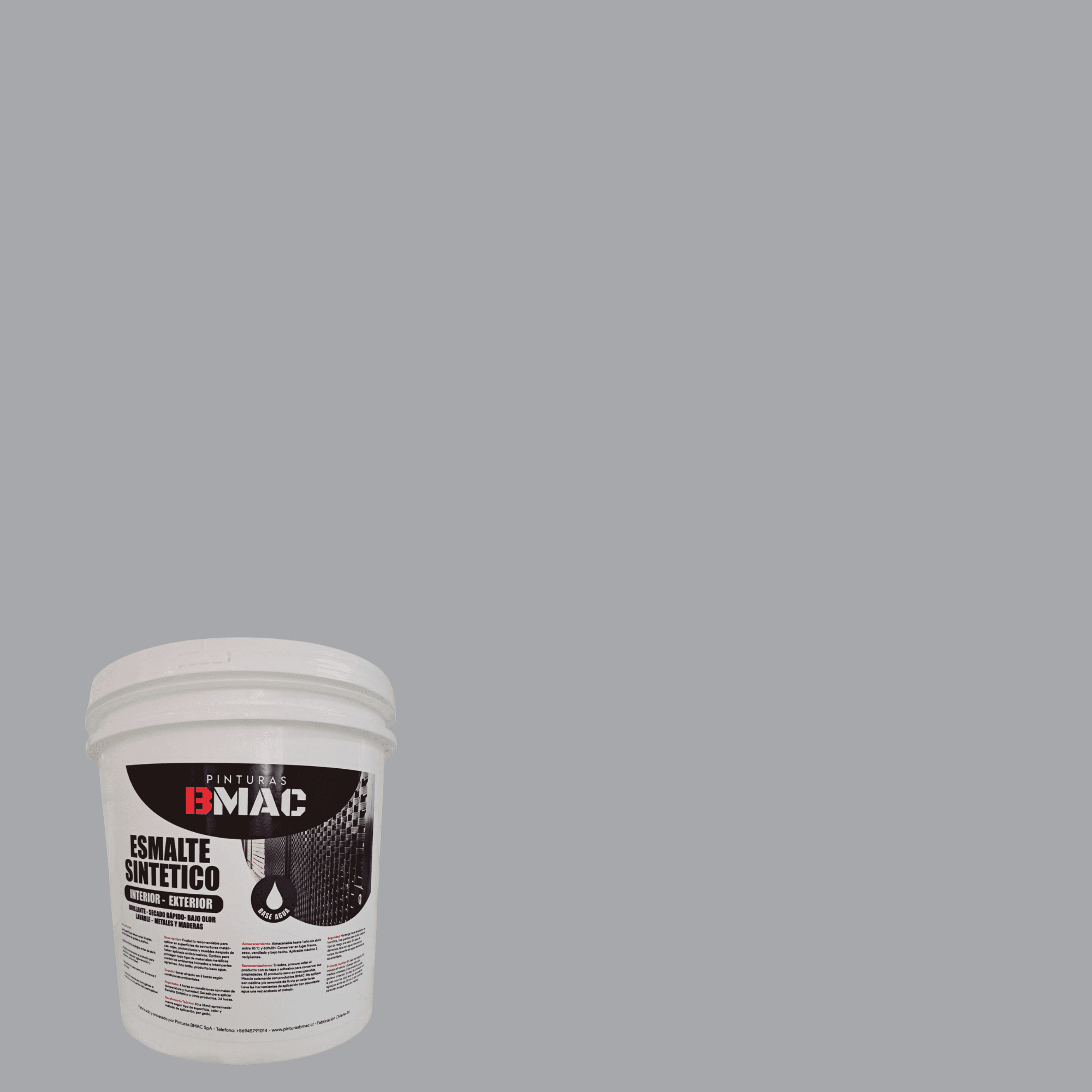 Bmac - Esmalte Sintetico Gris Perla Brillante Tineta