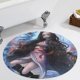 thumbnail image 5 of Asesino de Demonios: Chica Nezuko Alfombra Redonda de Felpa Coral, Antideslizante, No Desprende Pelusas, Lavable y Duradera para Salón, Dormitorio y Habitación de Niños 60cm, 5 of 6