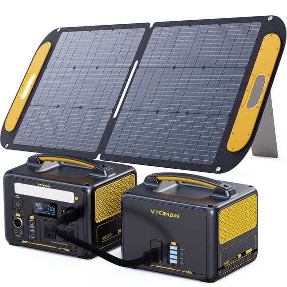 Estación de energía portátil VTOMAN Jump 600X kit solar de 939 Wh