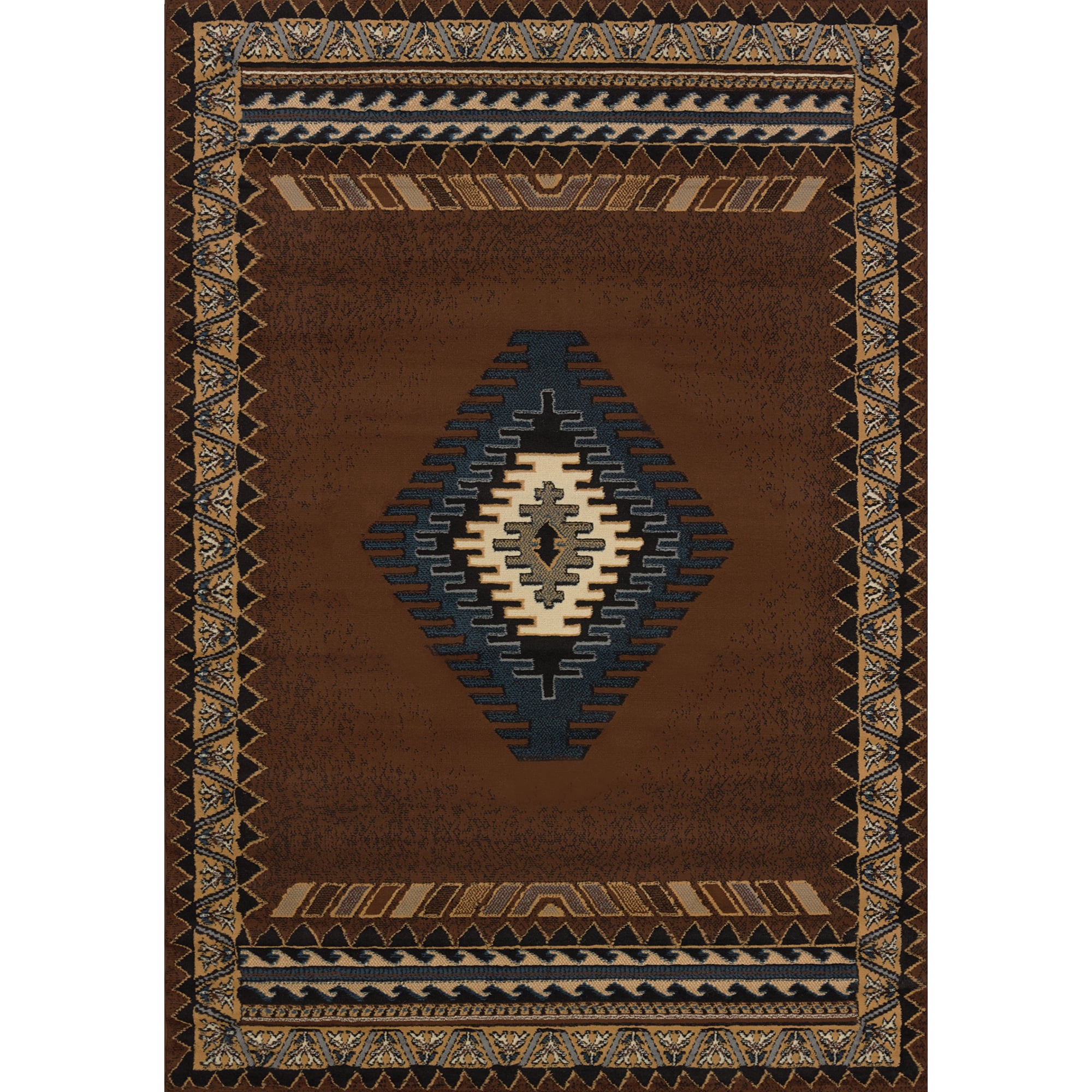 Alfombra United Weavers Of America Tucson Manhattan Marrón 55x90 Cm