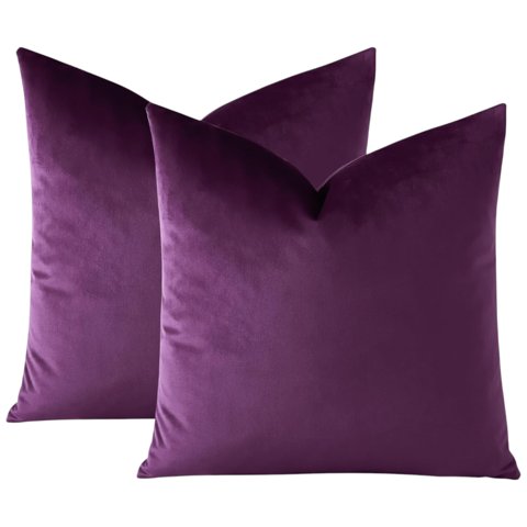 Wyj Hogar - Pack De 02 Fundas De Cojín De Terciopelo Suave 45X45 Mod21