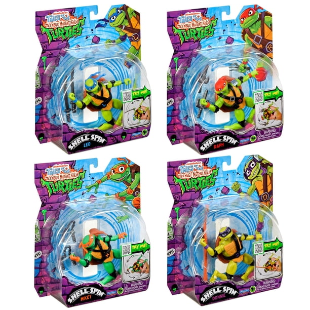 Figuras de acción Teenage Mutant Ninja Turtles Shell Spin, paquete