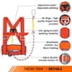 thumbnail image 2 of Arnés De Seguridad Con Protección Contra Caídas Trsmima Half Body Con Cordón, 2 of 6