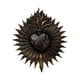 thumbnail image 4 of Decoración de la pared de corazón gótico Plaque de pared Decorativa Trabajo de arte de pared escultura de pared cardíaca para la entrada de entrada de Negro, 4 of 5