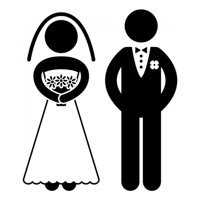 Rienda Libre Graphics - Decomural Bride And Groom Wedding Ws-17150