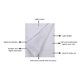 thumbnail image 5 of Toallas RAJRANG 6 unidades de algodón blanco 41x71 cm, 5 of 7