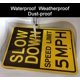 thumbnail image 5 of Sign Joffreg Slow Down Speed Limit 5 MPH 43 x 30 cm, aluminio, 5 of 8