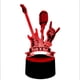 thumbnail image 3 of Lampara Ilusion 3D Rock And Roll de 7 colores, Base touch, 3 of 6