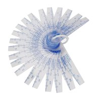 Magideal - Juego De Calibres De Espesores 21 En 1, 21 Hojas, Herramientas De Medición, Electrónica Industrial Portátil, Calibre De Espesores Métrico De 0,05 Mm A