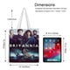 thumbnail image 5 of Britannia Bolso de tela con estampado de lienzo para mujer, bolsa de compras reutilizable y estética, con cremallera interior, regalo para mujer,38*45cm., 5 of 6