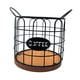 thumbnail image 1 of Soporte Moderno para Cápsulas de Café, Decoración de Cesta para Cápsulas de Café, Accesorios para Cafetería, Almacenamiento de Cápsulas de Café de Met negro, 1 of 5