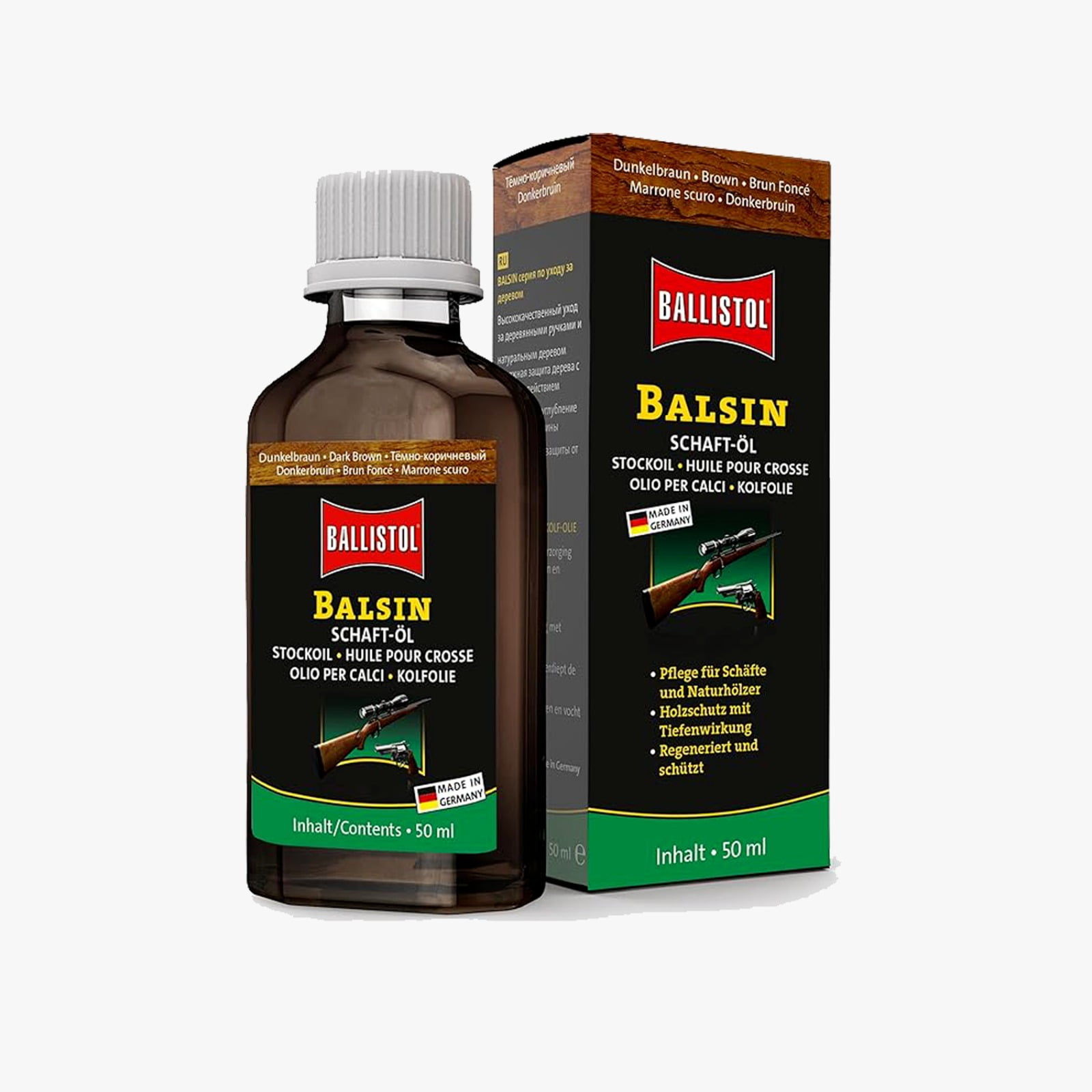 Renovador De Madera Culata Pasamanos Cafe Moro Ballistol 50ml Frasco