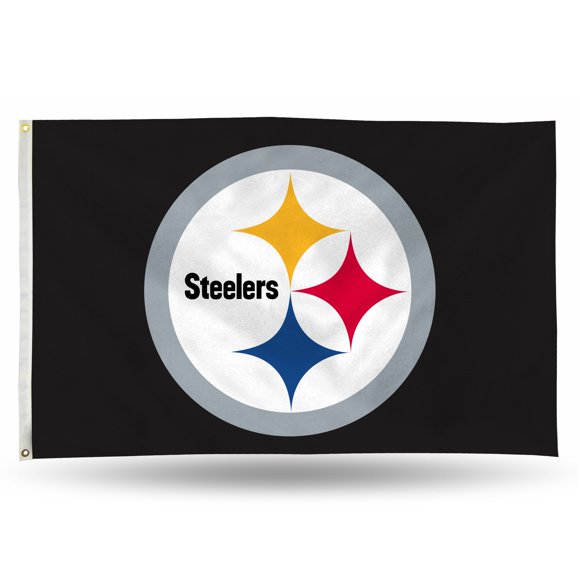 Bandera de Lona 91 cm × 152 cm Steelers – Rico Industries