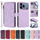thumbnail image 3 of Funda Cartera Mariposa para [iPhone 18 Pro Max] con Soporte y Cremallera Morado claro, 3 of 6