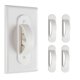 thumbnail image 1 of Cubiertas de seguridad infantil para placas de pared Lisol – Pack de 4 unidades blancas, 1 of 6