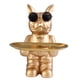 thumbnail image 3 of Escultura De Perro Nórdico Estatua Baratijas Para Sala De Estar Pasillo Decoración Del Hogar Dorado, 3 of 3