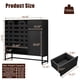 thumbnail image 2 of Buffet Cabinet with Storage 44.49"Black Woven Door Accent Cabinets,with Arched Doors,with Multi layer Adjustable,with Metal Leg,woven door and drawer - for Kitchen Living Dining Room Entryway, 2 of 3
