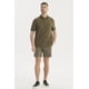 thumbnail image 4 of Polera Hombre Pique Wafle Con Botones Verde Olivo, 4 of 4