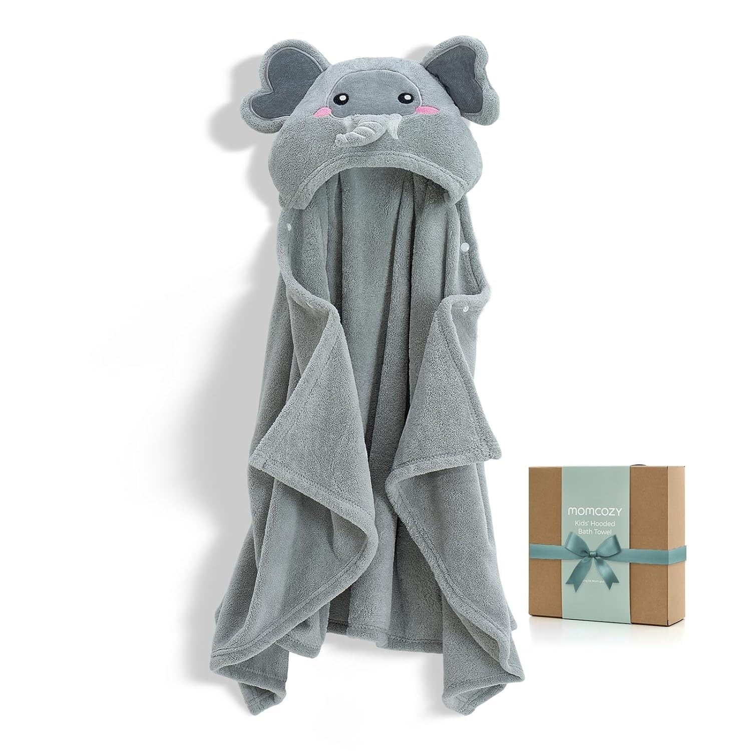 Toalla De Baño Para Bebé Momcozy Coral Fleece 71x140cm